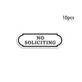 thumbnail image 2 of No Soliciting Sign Stickers*10 - No Soliciting Label Pvc Sticker Home Door Doorbell Sticker, 2 of 4