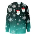 thumbnail image 5 of Womens Christmas Cardigan Festive Jacket With Reindeer Knitted Sweater Long Sleeve Cozy Xmas Festival Lightweight Sweaters, 5 of 5