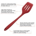 thumbnail image 4 of Cooking Silicone Spatula Set Heat Resistant Turner Scraper Baking Utensils Red 5pack, 4 of 7