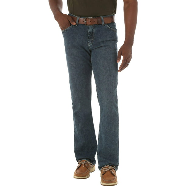 Wrangler Mens Straight Fit Comfort Flex Jeans 