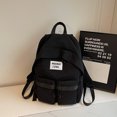 thumbnail image 5 of Nylon Backpack Solid Color Simple Backpack Large Capacity Travel Backpack, 5 of 9