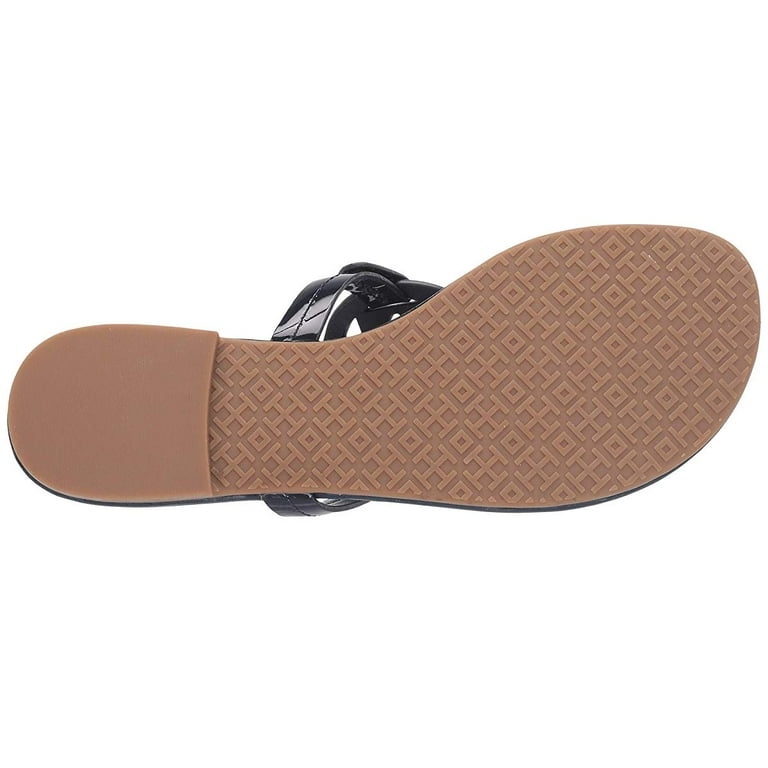 Bright rainbow tory burch sandals cheap