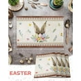 thumbnail image 6 of Easter Placemats Set of 4, Bunny Rabbit Ears Eggs Placemat for Dining Table Decorations, Spring Flowers Boho Place Mats, Spring Table Mats for Kitchen Dinner Seasonal Holiday Party Decor, 6 of 6