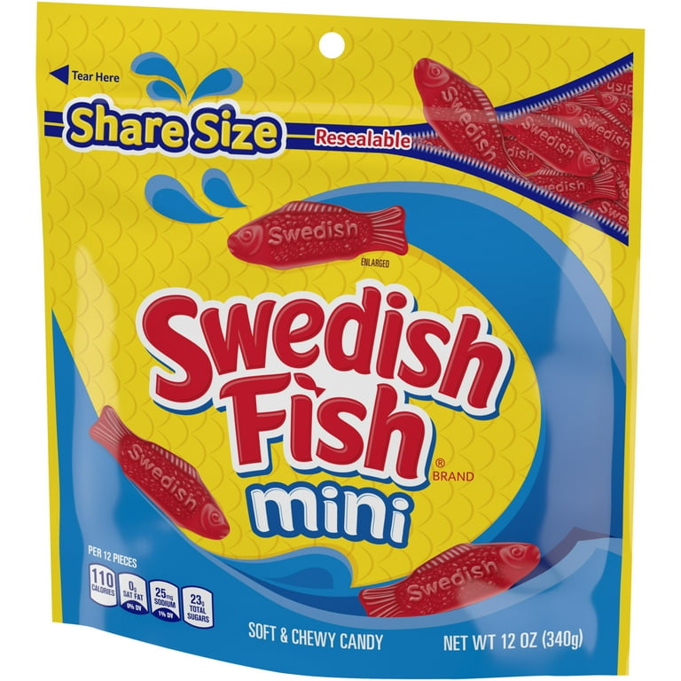 SWEDISH FISH Mini Soft & Chewy Candy, Share Size, 12 oz - Walmart.com