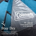 thumbnail image 4 of Coleman 4-Person Camping Tent, Pop-Up Camp Burst, Quick 45s Setup, with Dark Room Option, Waterproof, 360° Views, Resist Winds up to 35 mph, 4 of 5