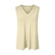 thumbnail image 5 of Pantalones cargo para mujer,Camiseta sin mangas con cuello en V para mujer, camiseta de poliéster transpirable, camisa informal holgada para verano, sopatenor, 5 of 6