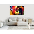 thumbnail image 2 of Tiptophomedecor Stretched Canvas Animal Art - Colourful Orangutan Wide - Stretched & Framed Ready To Hang Art, 2 of 3