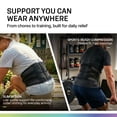 thumbnail image 6 of MODVEL Back Brace Black (Plus Size), 6 of 9
