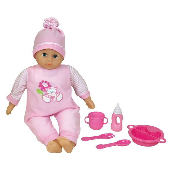 Lissi Poupées - Bébé Parlant avec Accessoires d'Alimentation