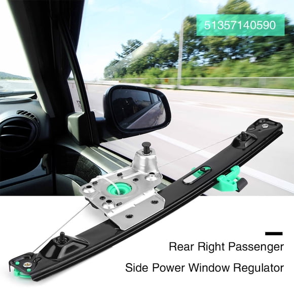 51357140590, Lightweight Black Silver Car Window Part Auto Power Window Regulator Metal For Upgrade Replacement For 330i 330Xi
