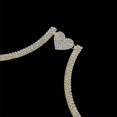 thumbnail image 3 of Soporte para el pecho con diamantes de imitación de corazón, joyería para el cuerpo, cadena de sujetador para mujer, Top de cadena, Bikini, sujetador Halter, nuevo soporte para pecho para ba, 3 of 3