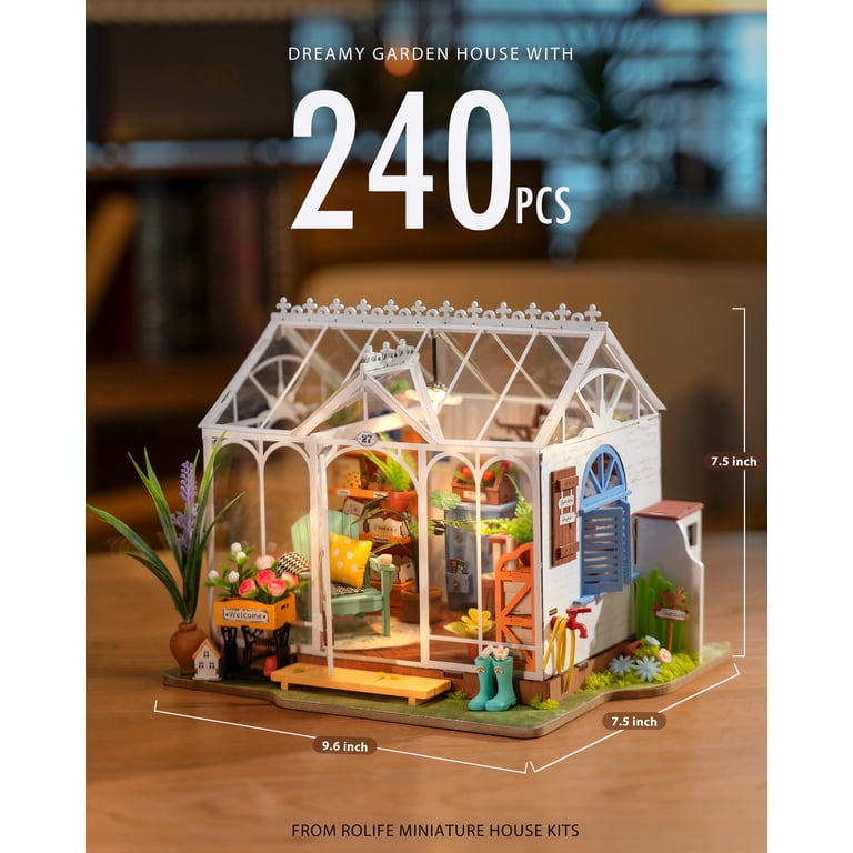 Rolife Dreamy Garden House DIY Miniature Dollhouse, European