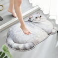thumbnail image 6 of Roiihwy Cat Bath Rug - Cute Bath Mat,Soft and Fluffy Round Bath Rugs,Non-Slip Absorbent Bath Mats,Cat Bathroom Mats for Bathroom,Kid Room,Bedroom, 6 of 6