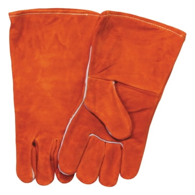 Split Cowhide Synthetic Fiber Welding Gloves, Large,