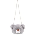 thumbnail image 1 of Miangastore Faux Rabbit Fur Shoulder Bag Light Grey 1Set 12.58x9.43x5.89in, 1 of 8