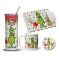 thumbnail image 1 of Termo 20oz taza posavaso Mouse Pad SVArt diseño El Grinch Feliz navidad 20 fl oz, 1 of 5