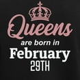 thumbnail image 3 of CafePress - Queens Are Born In February 29Th Pajamas - Women's Short Sleeve Print T-Shirt and Pants Dark Cotton Pajama Set, 3 of 7