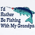thumbnail image 2 of CafePress - I'd Rather Be Fishing With My Grandpa Infant Bodys - Baby Light Bodysuit, Size Newborn - 24 Months, 2 of 4