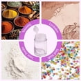 thumbnail image 7 of Scheam Clear Plastic Powder Bottle,12 Holes Sifters Loose Powder Jars,Empty Cosmetic Containers with Lids,10 ml Mini Travel Powder Containers for Glitter Makeup Samples 6 Pack, 7 of 7