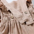thumbnail image 4 of ATAIKU 6M-3T Baby Girl Ruffled Sleeveless Jumpsuit Summer Cool Romper Infant Cotton Linen Shortall, 4 of 10