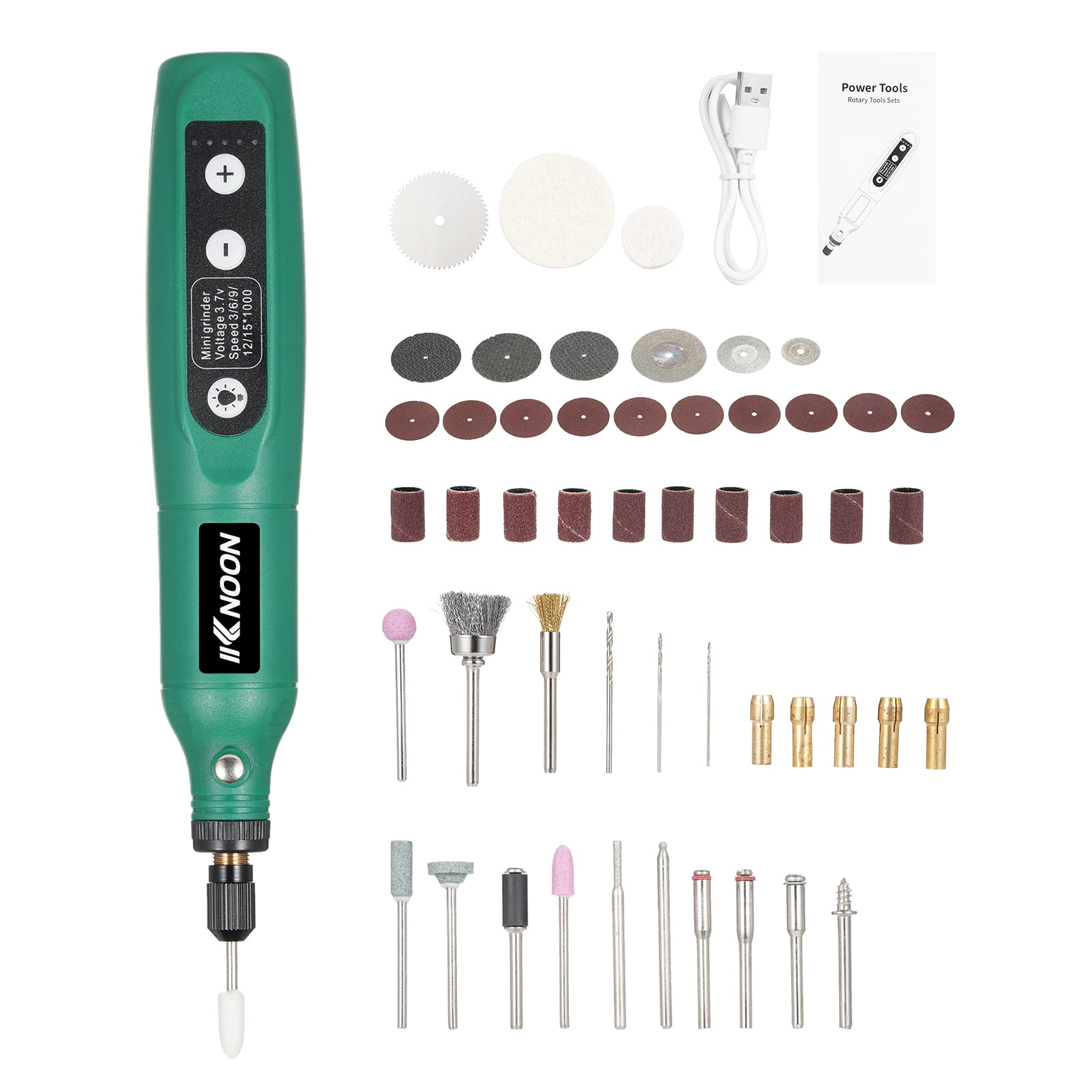 Cordless Rotary Tool 3.7V Li Ion Power 5 Variable Speed USB Charging Multi Purpose for Light Duty DIY Crafting Polishing Nail Sharpening Walmart