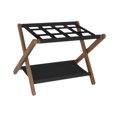 thumbnail image 2 of BELOVING Foldable Luggage Rack Organizer Portable Multifunctional with Shoes Shelf 2 Tier, 2 of 10