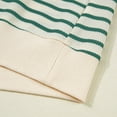 thumbnail image 6 of Summer Tops for Women Striped Intarsia Round Neck Short Sleeve T Shirt With Lace Up Edges For Women Warm Compression Shirt Plain Athletic Shirts Medium Womens Hoodie Womens Long Sleeve Green XL, 6 of 7
