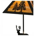 thumbnail image 4 of Meyda Tiffany 153127 21 Inch H Lone Deer W/Lighted Base Table Lamp   Oil Rubbed Bronze Finish with Sunflower/Amber Glass, 4 of 6