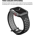 thumbnail image 3 of Correa para Apple Watch Band (negra/gris) 49mm 45mm 44mm 42mm, Correa deportiva de silicona suave transpirable para iWatch SE/Apple Watch Series 8 7 6 5 4 3 2 1, 3 of 5