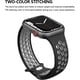 thumbnail image 3 of Correa para Apple Watch Band (negra/gris) 49mm 45mm 44mm 42mm, Correa deportiva de silicona suave transpirable para iWatch SE/Apple Watch Series 8 7 6 5 4 3 2 1, 3 of 5
