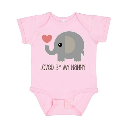 

Inktastic Loved by Nanny Grandchild Gift Baby Boy or Baby Girl Bodysuit