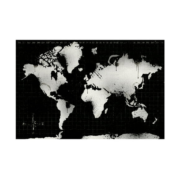 Trademark Fine Art 'World Mape 13' Canvas Art by ALI Chris