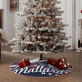 thumbnail image 5 of Salouo Mallard Duck With American Flag Christmas Tree Skirt 36" Farmhouse Christmas Decorations Snowman Xmas Tree Skirt Tree Mat for Holiday Party Decor, 5 of 8