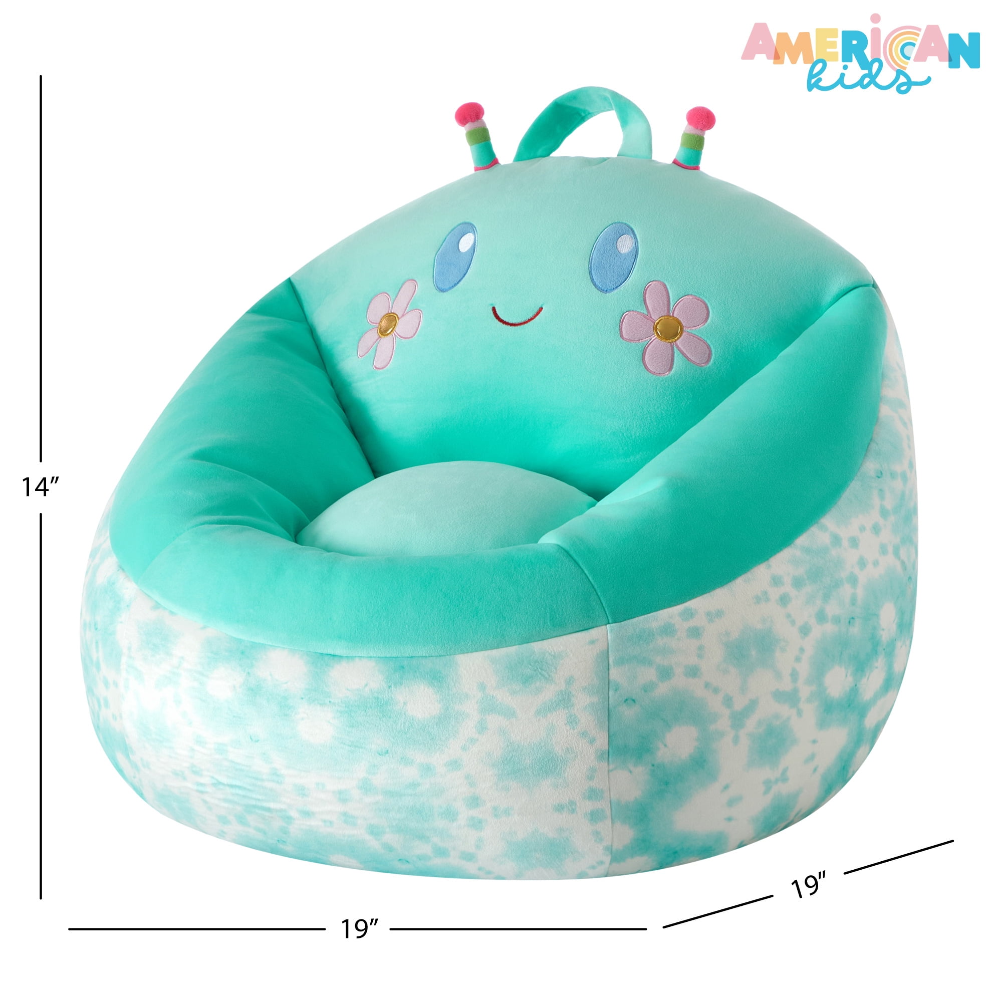 American Kids Squishy Butterfly Bean Bag Chair