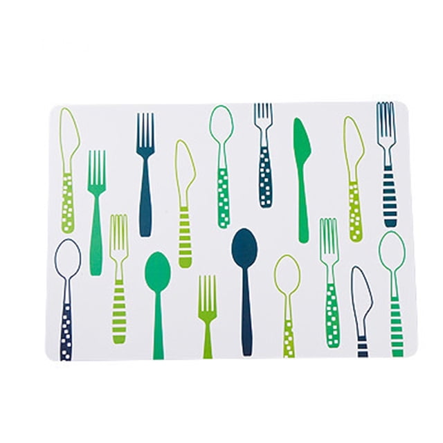 Tapis de Table Imperméable à l'Eau Impression Antidérapant Tapis Alimentaire Pad Isolation Anti-Chaud Bol Napperon - Type 4