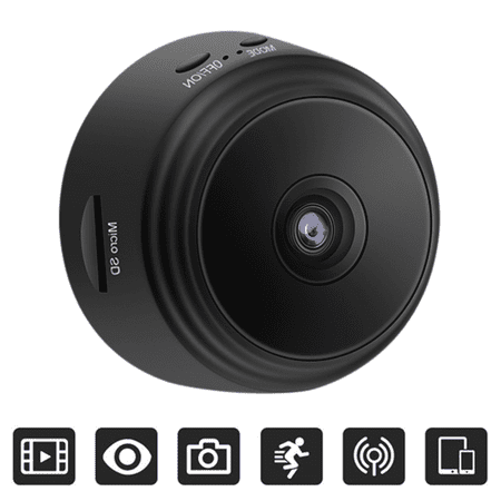 1 PCS Home Security Camera Wireless WIFI Mini Indoor Surveillance Camera with Night Vision 1080 HD Video Recording Wide Angle