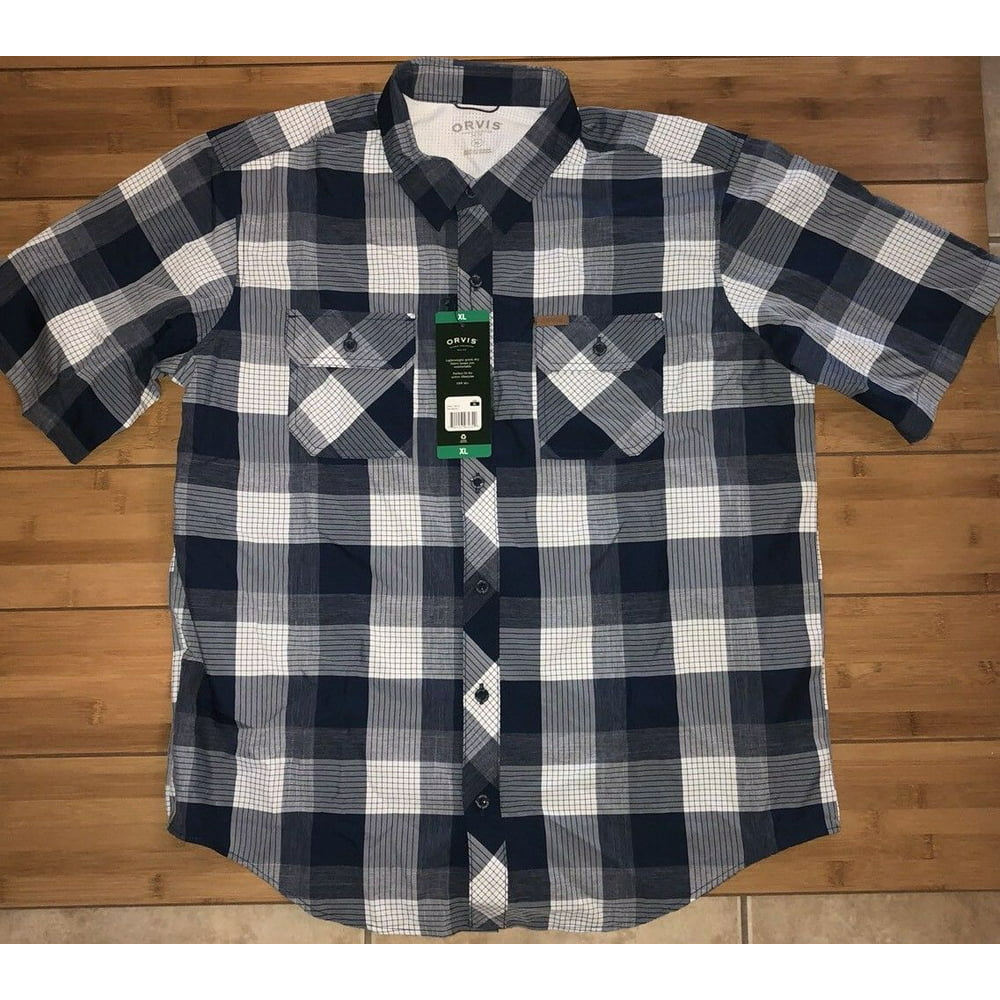 Orvis - Orvis Men's Short Sleeve Woven Tech Shirt - Walmart.com ...