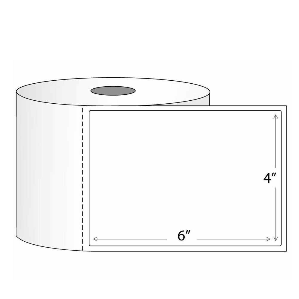 SJPACK 450 Labels, 4x6 Direct Thermal Blank Shipping Labels, 450 per Roll, 1" Core Self-Adhesive for Zebra 2844,Eltron 2844,Zebra ZP-450, ZP-500(20 Rolls)