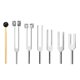 thumbnail image 1 of 6 Unids/Set 128Hz 256Hz 512Hz 1024Hz 2048Hz 4096Hz Horquilla de AfinacióN con Martillo para Kit de Horquilla de AfinacióN Herramienta de VibracióN de Sonido Curativo, 1 of 5