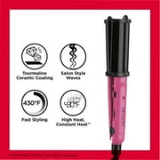Revlon Tourmaline Ceramic 3/4 Deep Hair Waver Iron, Pink