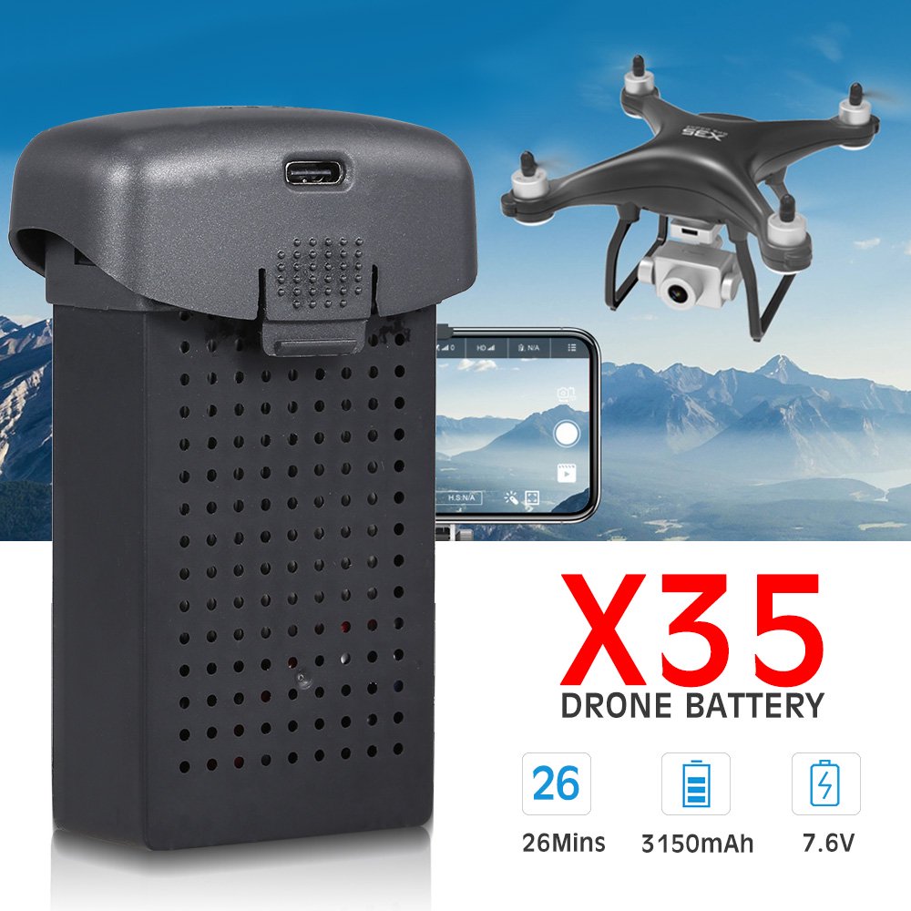 GoolRc For X35 RC Drone Battery 7. 3150mAh Lipo Replacement Battery