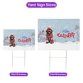 thumbnail image 5 of Hello Winter Newfoundland Smiling in Red Scarf Hat Welcome Christmas Yard Sign Newfie Dog Lover Gifts Outdoor Home Lawn Garden Porch Decor - 00017, 5 of 5