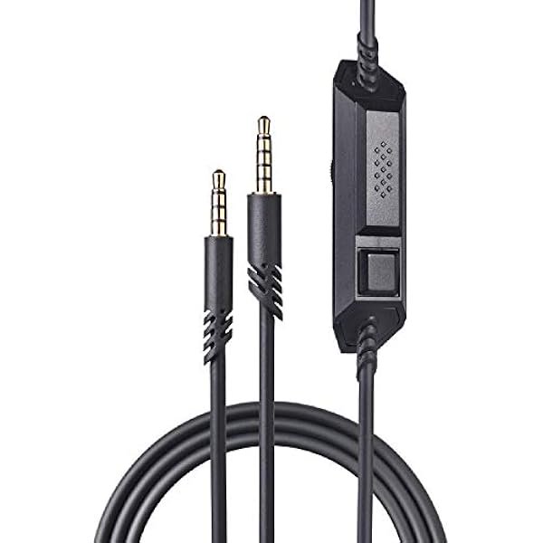 wonima11 Replacement Astro 1.0M A40 Mobile Cable Cord with Both Inline Mute & Volume Control Function for Astro A40/A40 TR Also Work with Astro a10 Headset