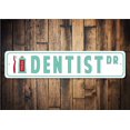 thumbnail image 1 of (Metal de aluminio) Dentista Dr. Dentista Regalo de oficina Amantes del dentista Letrero de dentista Regalo Decoración de dentista Baño Decoraciones de dentista para el hogar Tamaño: 4 x 16 pulgadas, 1 of 4