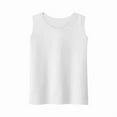 thumbnail image 4 of QUNYINEY Sleeveless Shirts for Women Trendy Pullover Solid Casual Mock Neck Tank Tops Loose Classic T-Shirt, 4 of 5