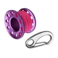 thumbnail image 4 of Portable Aluminum Alloy Scuba Diving Finger Reel Spool With 10m/393.70inch High Visibility Flared Line and Stainless, 4 of 9