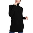 thumbnail image 4 of PrettyGuide Women's Long Sweater Turtleneck Pullover Tunic Sweater Tops, 4 of 7
