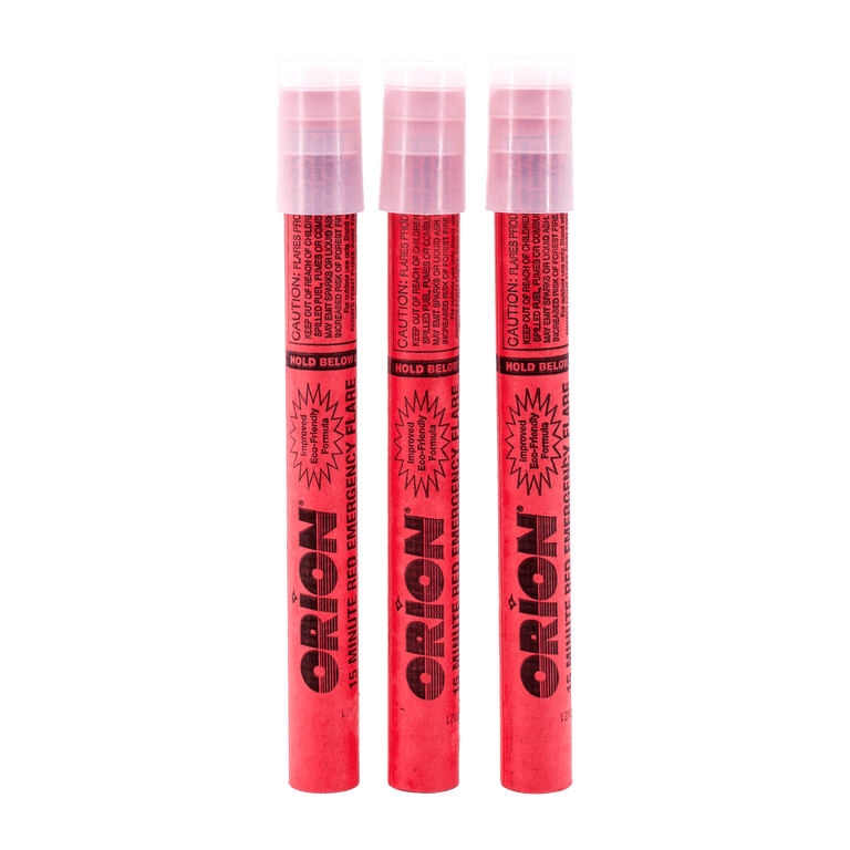 Orion 15-Minute Emergency Road Flares, 3-Pack photo 1