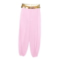 thumbnail image 4 of inhzoy Kids Girls Sequins India Arabian Belly Dance Harem Pants Stage Performance Trousers Pink 16, 4 of 5