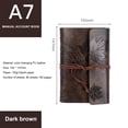 thumbnail image 4 of Loose-leaf Refillable Notebook Lightweight Portable Notebook for Travelers Writers  Red A6, 4 of 8